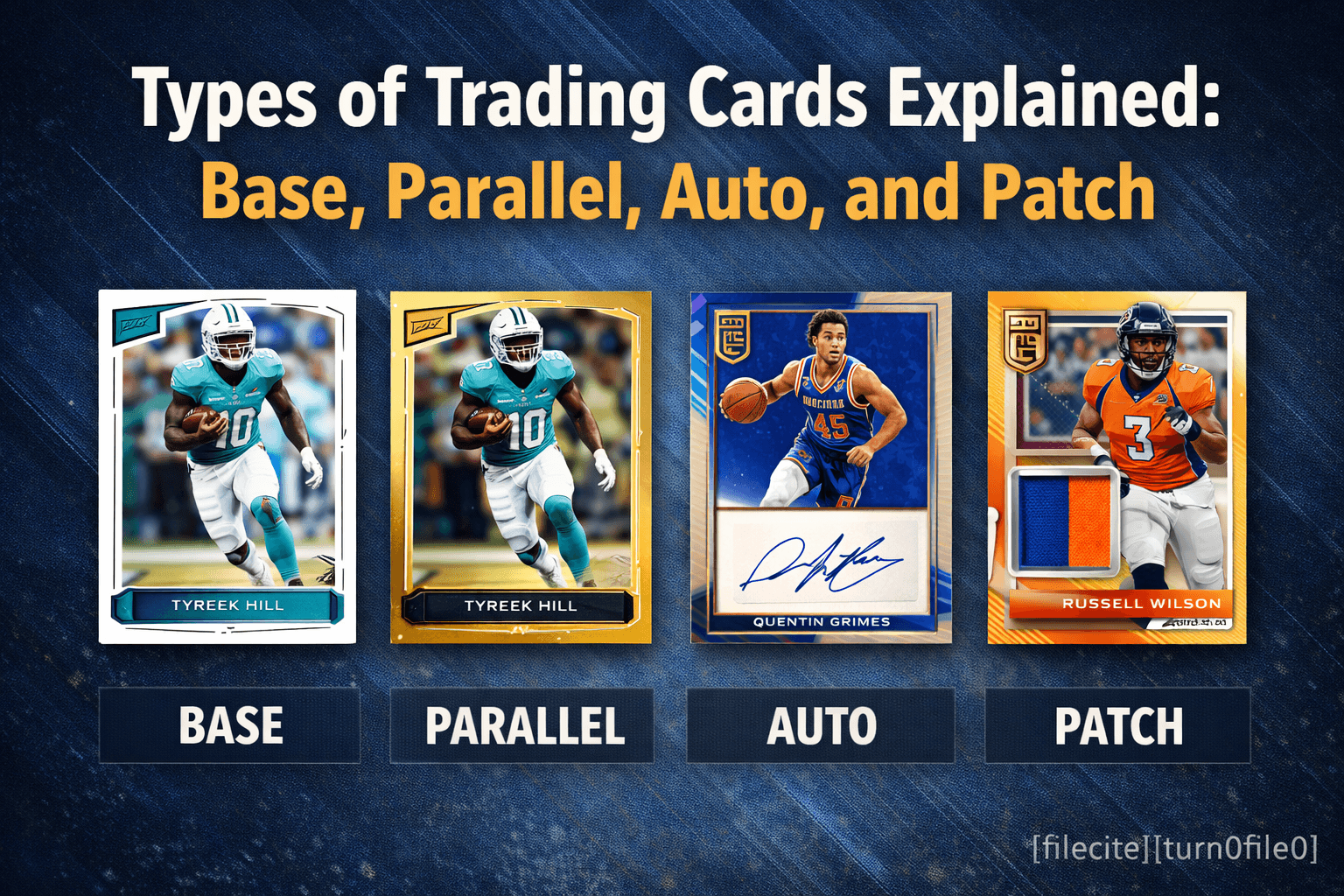 types of trading cards