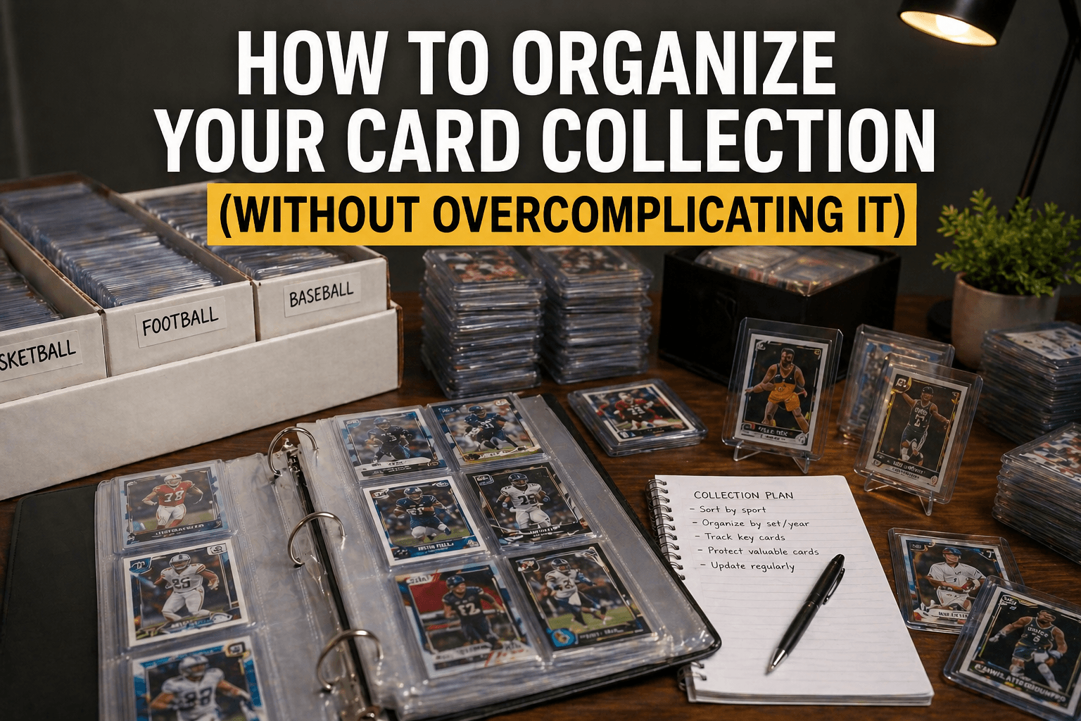 how to organize your card colection
