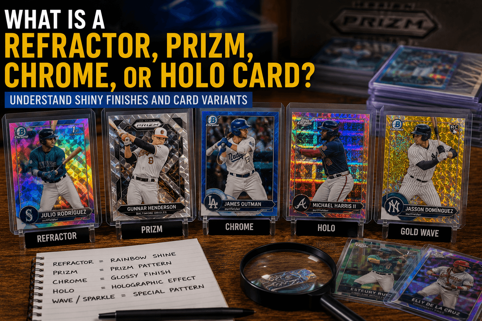 What Is A Refractor, Prizm, Chrome, Or Holo Card